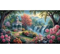 Mountain-and-River-Flowers 1000 Pieces Jigsaw Puzzles for Adults Educational Games Jigsaw Puzzle Home Decors for Adults and Kids Age 12 Years Up 38x52cm/1000pcs