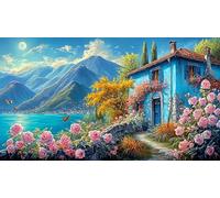 Mountain-and-River-Flowers 1000 Pieces Recycled Paper Jigsaw Puzzle Impossible Hard Difficult Educational Games for The Whole for Women, Gifts for Men 38x26cm/1000pcs
