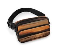 Mountain And Water at Sunset Full Printed Fanny Pack,Zipper Belt Bag Cute Crossbody Bag Hip Bum Bag with Adjustable Strap