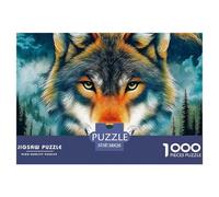 Mountain And Wolf Jigsaw Puzzle 1000 Pieces Relaxing Fun for Adults & Teens Poster Included Box Set 38x26cm/1000pcs