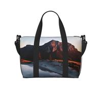 Mountain at Sunrise Crossbody Travel Bag - Water-Resistant Carry-On Handbag, Large Capacity Gym Bag