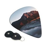 Mountain At Sunrise Guitar Picks 6-Pack - Pick Set (0.46mm / 0.71mm / 0.96mm) Suitable For Guitar And Ukulele Playing