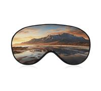 Mountain at Sunrise Sleeping Mask Sleep Mask for Side Sleeper Relaxing Zero Pressure Night Blindfold Light Block-Out Eye Mask for Sleep with Easy Adjustable Strap