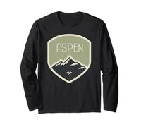 Mountain Badge Aspen, Colorado Long Sleeve T-Shirt