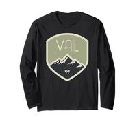 Mountain Badge Vail, Colorado Long Sleeve T-Shirt