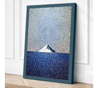 Mountain Between Seas Canvas Wall Art Print 36x24 Inch