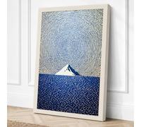 Mountain Between Seas Canvas Wall Art Print 36x24 Inch (91 x 61 cm)