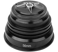 Mountain Bicycle Headsets Bearings, 44mm-56MM Aluminium Alloy Bike Headset Cycling,Front Fork Stem Headset Replacement Bicycle Accessory (Black 44/56MM)