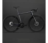 Mountain Bike 18 Speed Lightweight Aluminum Frame Commuter Bicycle Dual Disc Brakes for Men Women Adults Racing Bike Road Trail Riding S/18SPEED