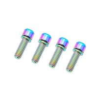 Mountain Bike Alloy Disc Brake Screw Crank Clamp Fixed M6X18/20 With Gasket Screws(Colorful,M6x18withgasket)