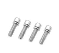 Mountain Bike Alloy Disc Brake Screw Crank Clamp Fixed M6X18/20 With Gasket Screws(Silver,M6x20withgasket)