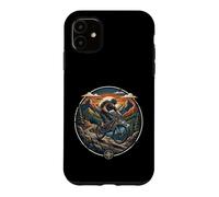 Mountain Bike Alps River Sunset Cyclist Nature Case for iPhone 11