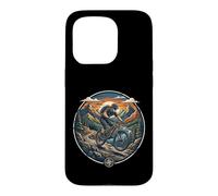 Mountain Bike Alps River Sunset Cyclist Nature Case for iPhone 15 Pro