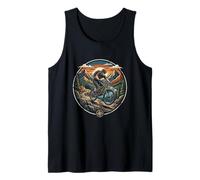 Mountain Bike Alps River Sunset Cyclist Nature Tank Top
