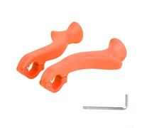 Mountain Bike Bar Ends 21 8/22 2mm Ergonomic Inner Handlebar Grips Designed to Enhance Rider Comfort and Posture (orange)