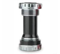 Mountain Bike Bottom Bracket, Bicycle Hollow Shaft Integrated Tooth Plate Threaded Five-way 68/73mm Bearing BB(Black)
