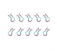 Mountain Bike Brake Caliper Spring Clips Set 31mm Stainless Steel Brake Pad Retainer Clips for MTB Bicycle Disc Brake System Replacement Parts 10 Pack(Colorful)