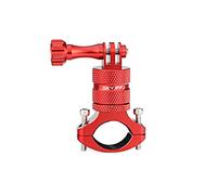 Mountain Bike Camera Handlebar,for All gopro Models/Action Cameras Mountain Bike Mount, Aluminium 360 Degree Rotation (RED)