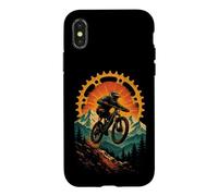 Mountain Bike Chainring Sun Rider Mid-Jump Graphic Case for iPhone X/XS
