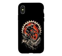 Mountain Bike Chainring Sun Rider Mid-Jump Graphic Case for iPhone X/XS