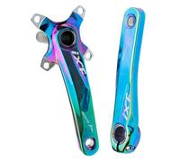 Mountain Bike Crank Arm 170mm Hollow Integrated Left And Right 4 Claws Crank Arm 104BCD Aluminum Alloy,for MTB (Color : Multi-colored-B, Size : 170MM)