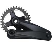 Mountain Bike Crankset 152/165/170MM Square Taper Cranksets Single Speed 104 BCD 30/32/34/36/38/40T Chainring For Road Bike/Folding Bike Crank Arm Set Fit 7/8/9Speed
