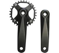 Mountain Bike Crankset 152/165/170MM Square Taper Cranksets Single Speed 104 BCD 30/32/34/36/38/40T Chainring For Road Bike/Folding Bike Crank Arm Set Fit 7/8/9Speed