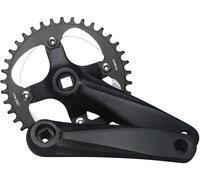Mountain Bike Crankset 152/165/170MM Square Taper Cranksets Single Speed 104 BCD 30/32/34/36/38/40T Chainring For Road Bike/Folding Bike Crank Arm Set Fit 7/8/9Speed