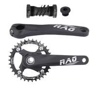 Mountain Bike Crankset - 170mm Hollow Integrated Cycling Crankset,Narrow Wide Chainring Aluminum Alloy for Cyclist Outdoor Riding Road Cycling