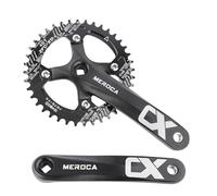 Mountain Bike Crankset, MTB Square Taper Crankset with 170mm Arm 104 BCD, Compatible with Single Speed Bicycle and 8/9/10/11 Speeds Bicycles, Optional 32T/34T/36T/38T/40T/42T Chainring Crank Set (40T)