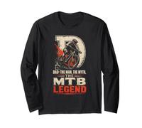 Mountain Bike Dad: The Man, The MTB Legend Long Sleeve T-Shirt