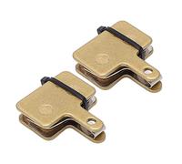 Mountain Bike Disc Brake Pads 2 Pack Copper Alloy Low Noise Wear Resistant Replacement Excellent Braking Performance Heat Dissipation for Mountain Off Road Urban Road Cycling (MJ-01B)