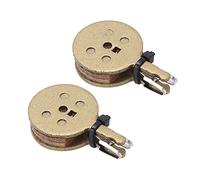 Mountain Bike Disc Brake Pads 2 Pack Copper Alloy Low Noise Wear Resistant Replacement Excellent Braking Performance Heat Dissipation for Mountain Off Road Urban Road Cycling (MJ-02B)