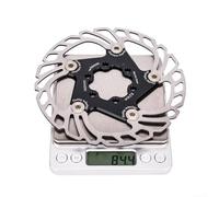 Mountain Bike Disc Brake Rotors Featuring Floating Technology for Improved Thermal Management and 44mm Bolt Circle Mounting (Black 140mm)