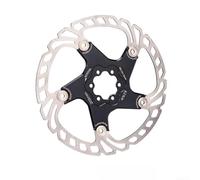 Mountain Bike Disc Brake Rotors Featuring Floating Technology for Improved Thermal Management and 44mm Bolt Circle Mounting (Black 203mm)