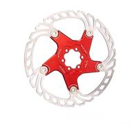 Mountain Bike Disc Brake Rotors Featuring Floating Technology for Improved Thermal Management and 44mm Bolt Circle Mounting (Red 203mm)