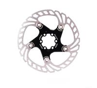 Mountain Bike Disc Brake Rotors Featuring Floating Technology for Improved Thermal Management and 44mm Bolt Circle Mounting (Black 180mm)
