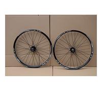 Mountain Bike Disc Brake Wheelset 26/27.5/29 inch Bicycle Wheels Double Wall Rims Quick Release 32H For 8-11 Speed Cassette(Black,26'')