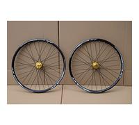 Mountain Bike Disc Brake Wheelset 26/27.5/29 inch Bicycle Wheels Double Wall Rims Quick Release 32H For 8-11 Speed Cassette(Gold,27.5'')