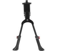 Mountain Bike Double Leg Kickstand Metal Adjustable Bicycle Support Black | Quick-release Mounting, Non-slip Feet, Broad Contact Area, Suits City Bicycles, Folding Models, Wet Ground and Soft Soil