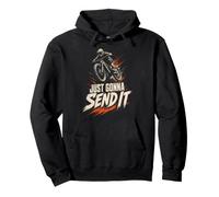 Mountain Bike Downhill Just Gonna Send It Pullover Hoodie