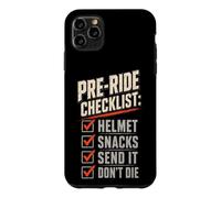 Mountain Bike Downhill Pre-Ride Checklist Helmet Snacks Case for iPhone 11 Pro Max