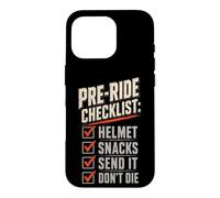 Mountain Bike Downhill Pre-Ride Checklist Helmet Snacks Case for iPhone 16 Pro