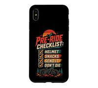 Mountain Bike Downhill Pre-Ride Checklist Helmet Snacks Case for iPhone XS Max