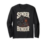 Mountain Bike Downhill Sender Bender Long Sleeve T-Shirt