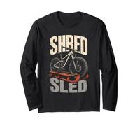 Mountain Bike Downhill Shred Sled Long Sleeve T-Shirt