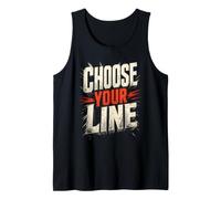 Mountain Bike Downhill Trail Choose Your Line Tank Top
