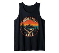 Mountain Bike Downhill Trail Choose Your Line Tank Top