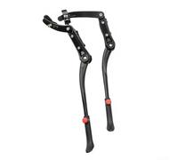 Mountain Bike Footrest Parking Rack with Precise Height Adjustment for Personalized Riding Break Support (Black)