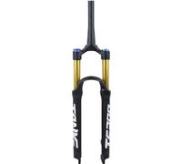Mountain Bike Fork, 1/8" Tapered MTB Air Suspension Front Fork, 27.5 Inch 120mm Travel, 100mm Hub Spacing Quick Release Axle, Manual Remote Lockout, Fits 26 & 27.5 Inch Wheels for XC Cycling